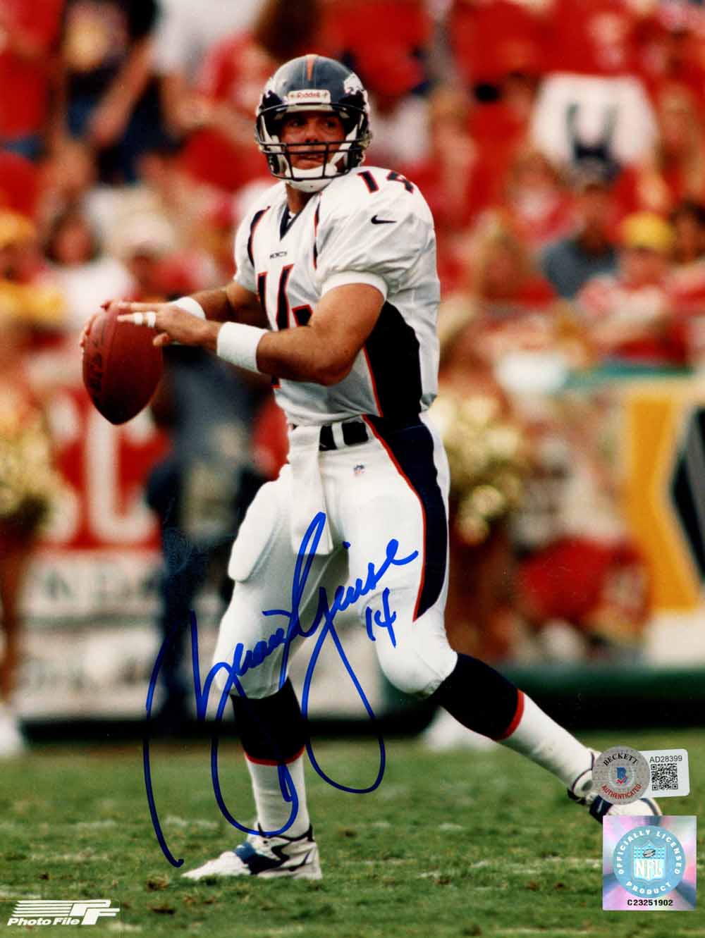 Brian Griese Denver Broncos Signed 8x10 Photo - Beckett Beckett - 50448-Powers Sports Memorabilia