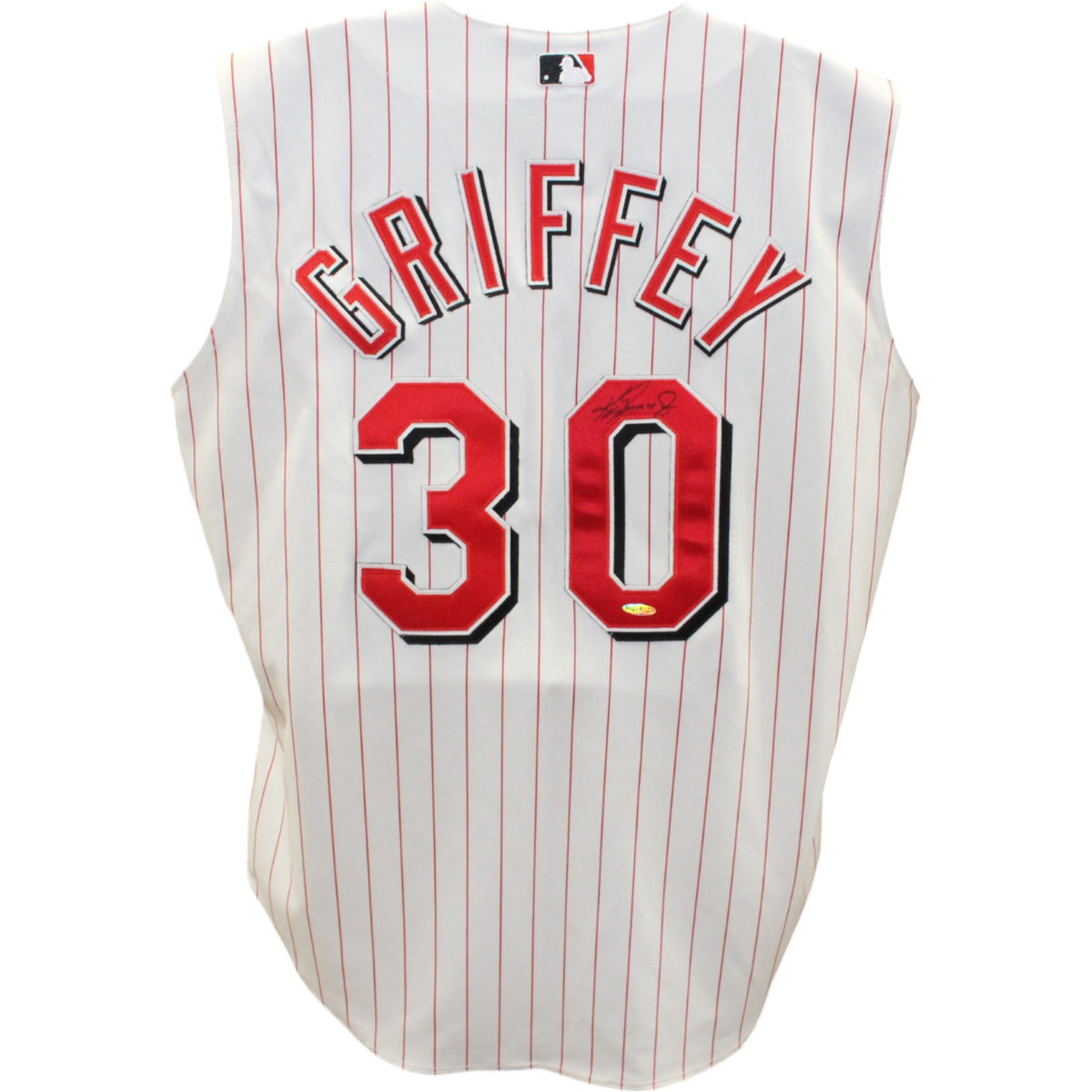 Ken Griffey Jr. Cincinnati Reds Signed Jersey - 2000 Sleeveless Russell UDA-Powers Sports Memorabilia