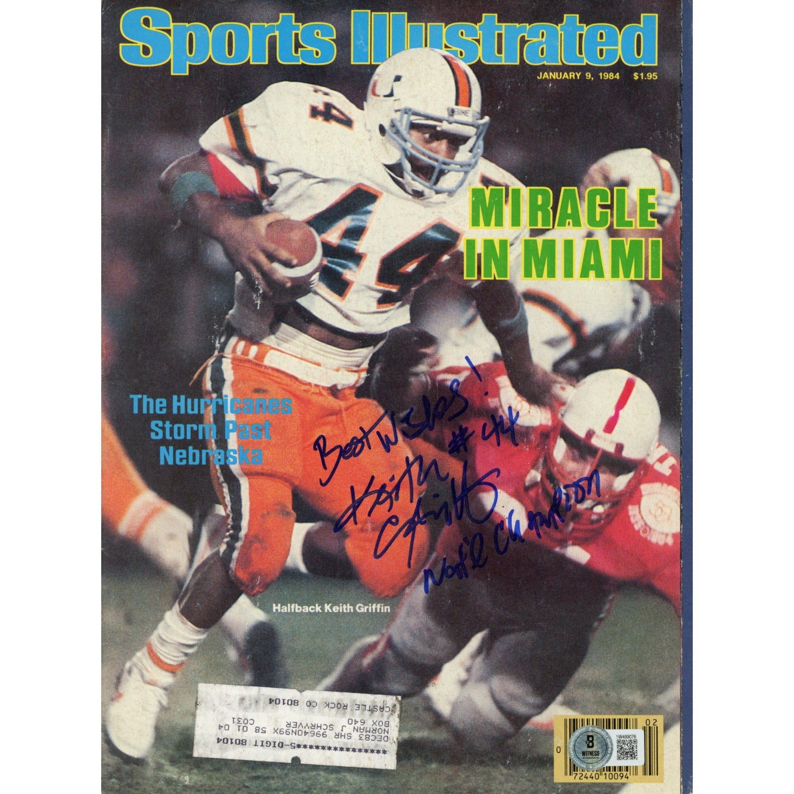 Keith Griffin Nebraska Cornhuskers Signed Magazine-Powers Sports Memorabilia