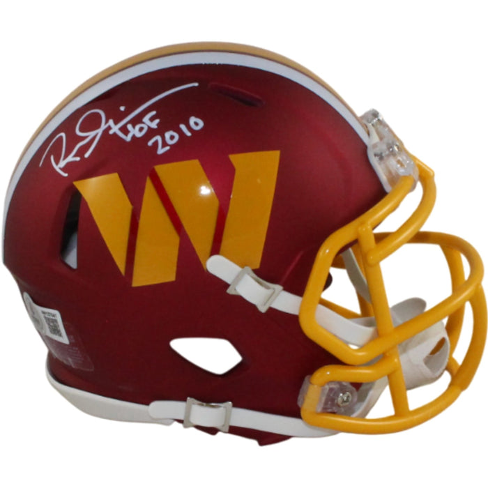 Russ Grimm Signed Washington Commanders 25 Alt Mini Helmet HOF Beckett WIT-Powers Sports Memorabilia