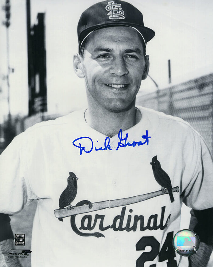 Dick Groat Autographed St Louis Cardinals B&W Pose 8x10 Photo-Powers Sports Memorabilia