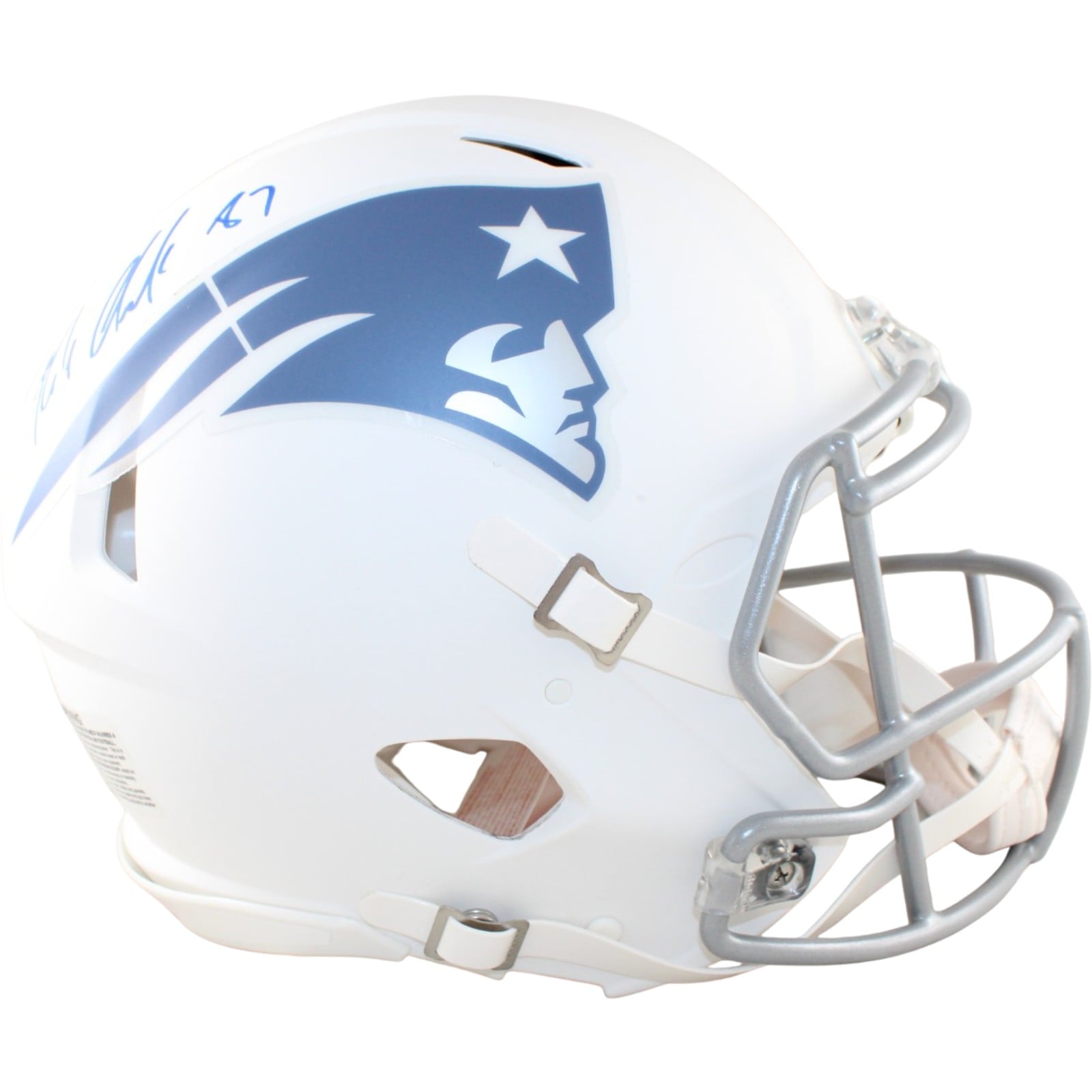 Rob Gronkowski Signed New England Patriots Pro Helmet Rivals Beckett WIT-Powers Sports Memorabilia