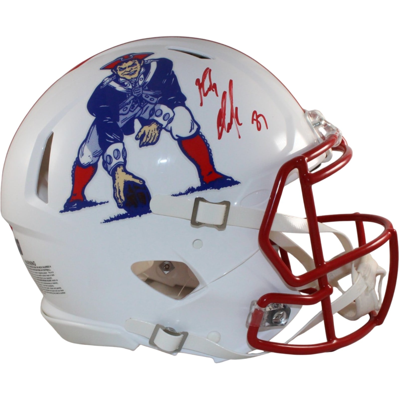 Rob Gronkowski Signed New England Patriots TB 90-92 Authentic Helmet-Powers Sports Memorabilia