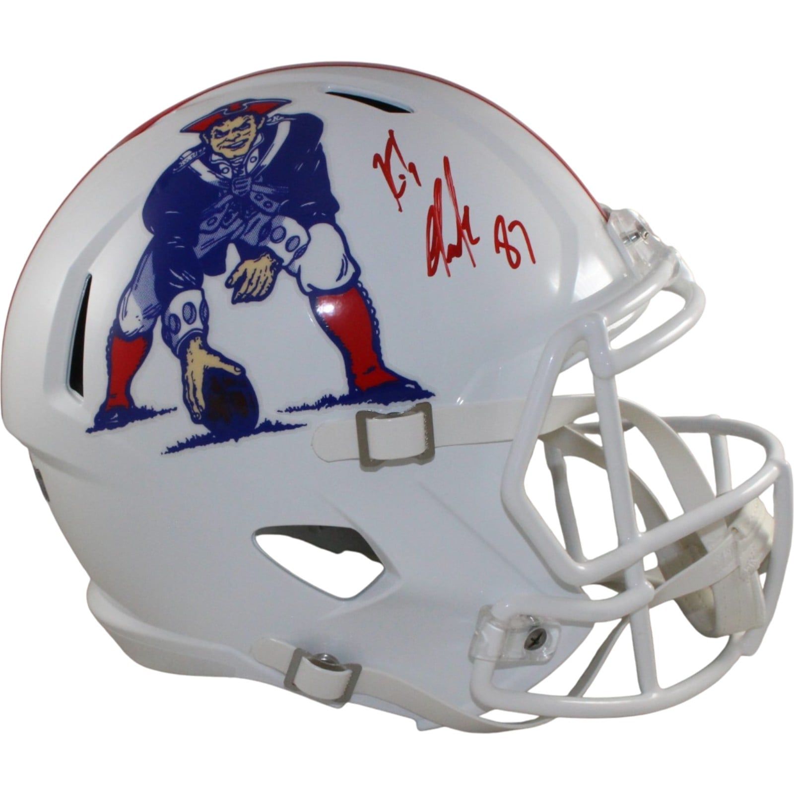 Rob Gronkowski Signed New England Patriots TB 82-89 Full-Size Helmet-Powers Sports Memorabilia
