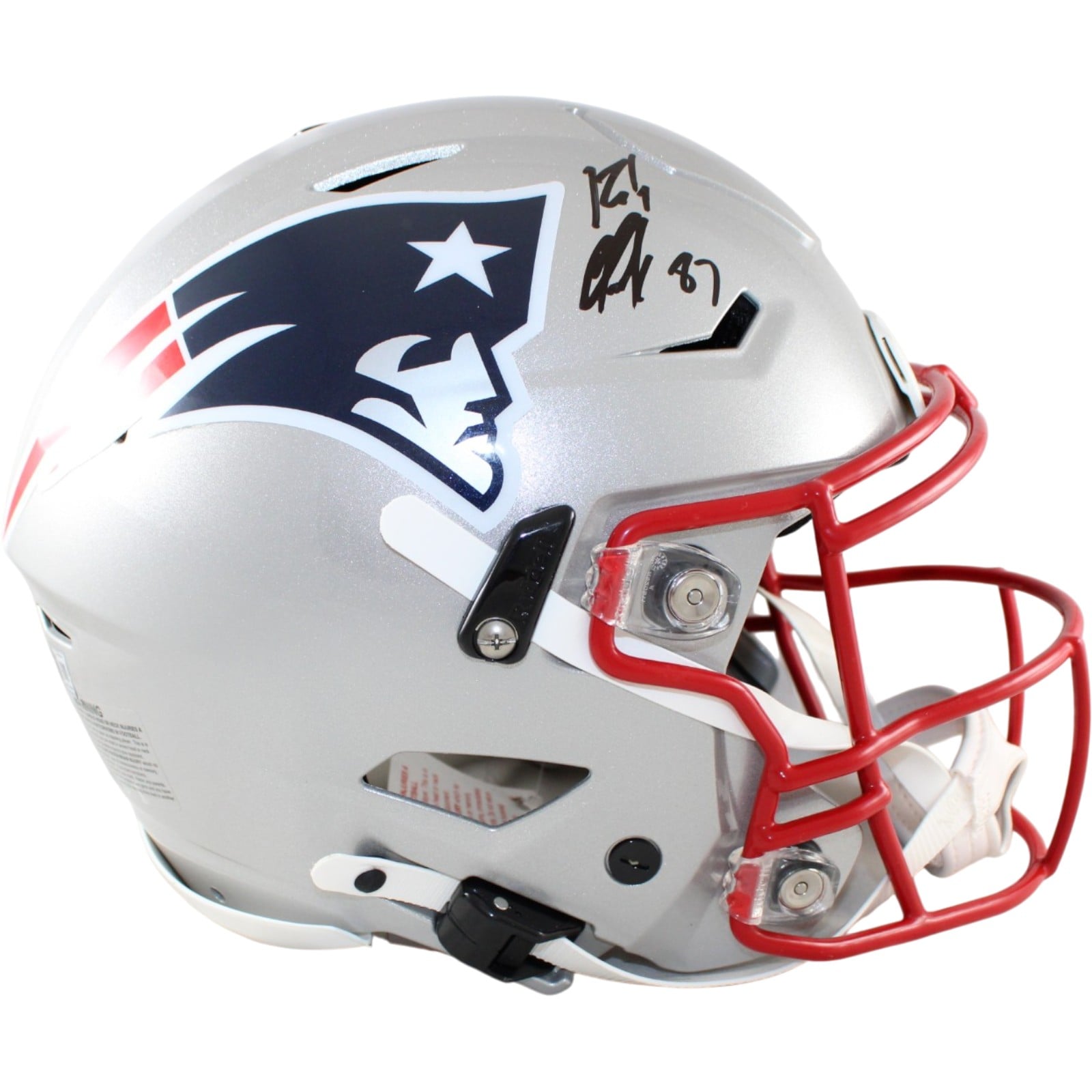 Rob Gronkowski Signed New England Patriots SpeedFlex Helmet Beckett W-Powers Sports Memorabilia