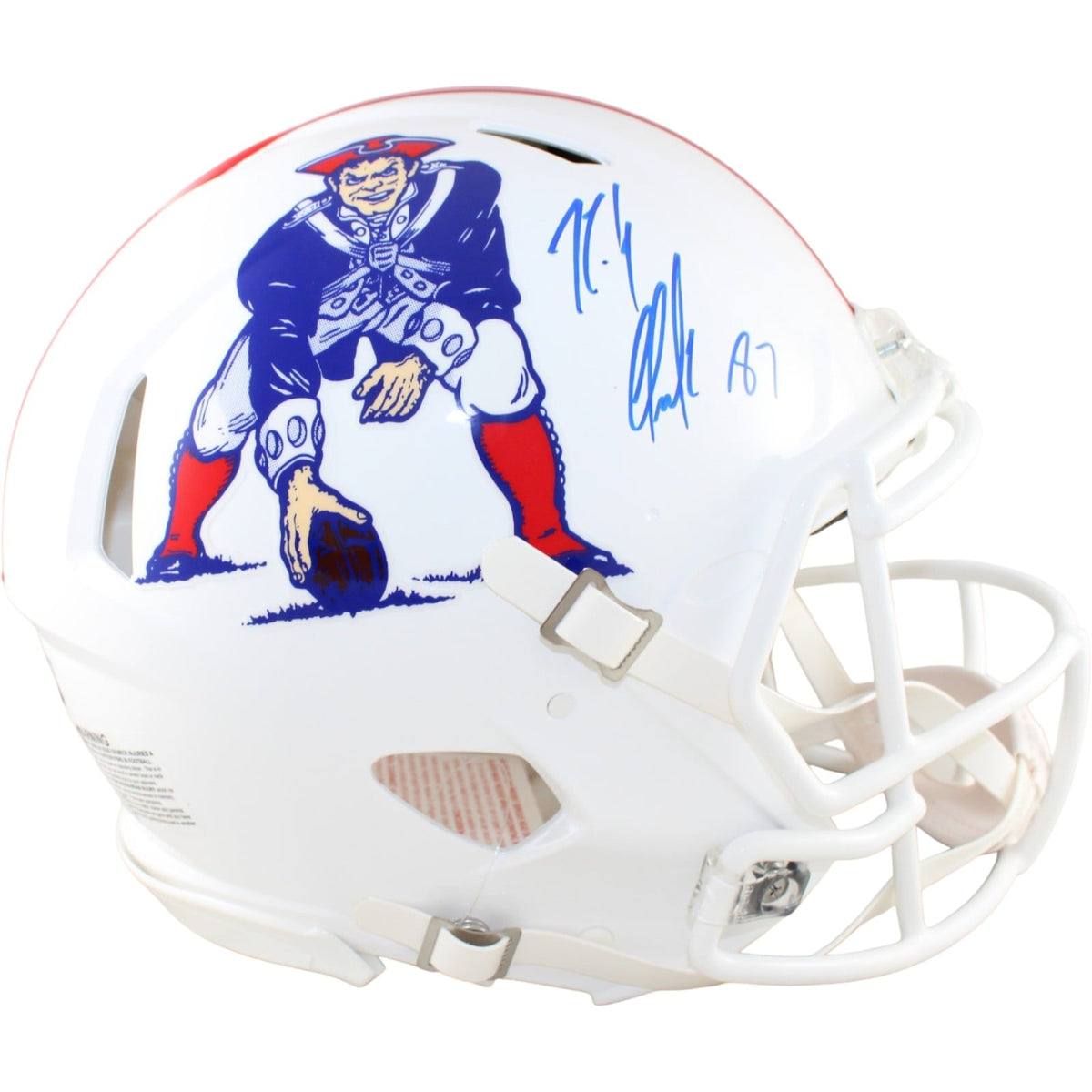 Rob Gronkowski Signed New England Patriots Pro Helmet TB Beckett WIT-Powers Sports Memorabilia