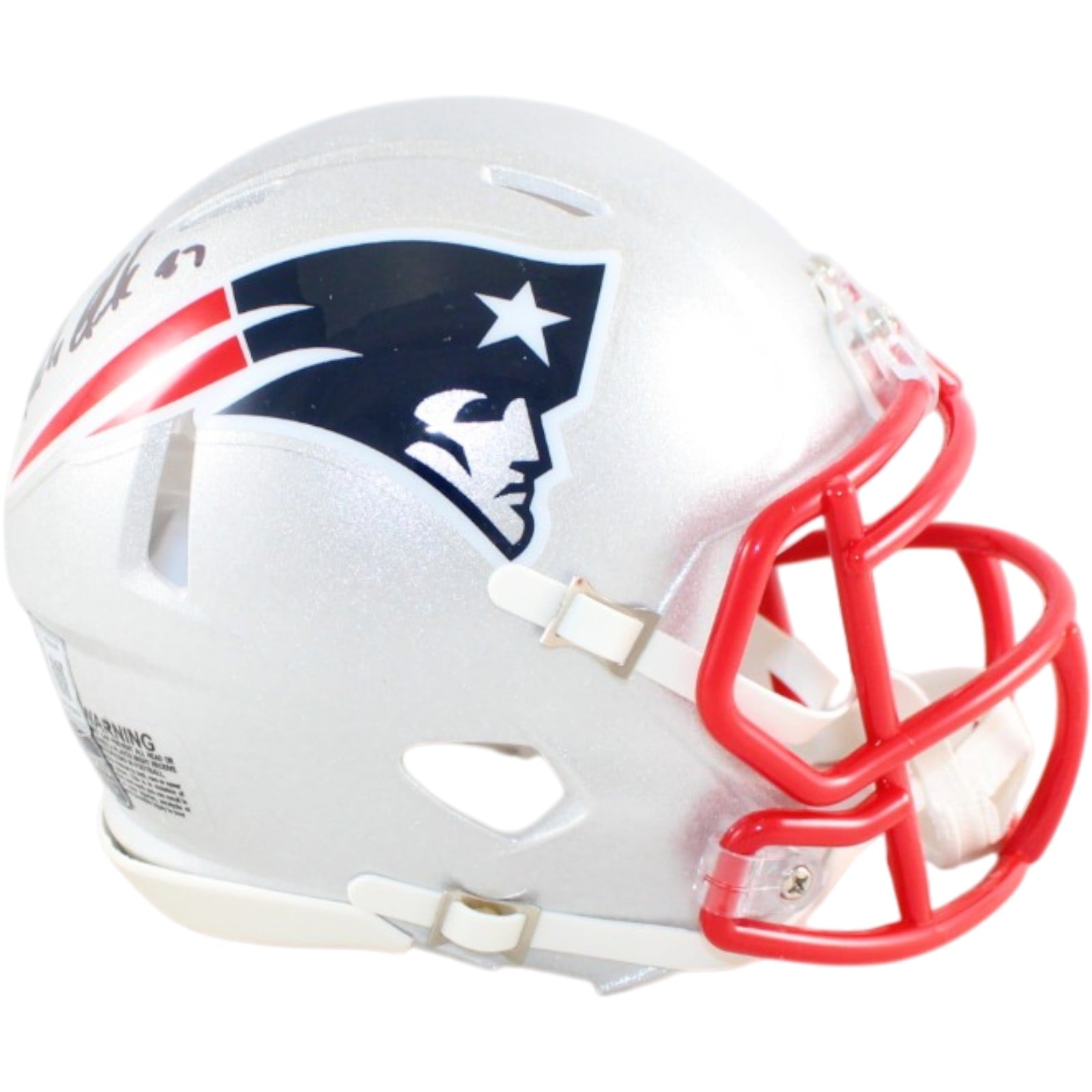 Rob Gronkowski Signed New England Patriots Mini Helmet Beckett WIT-Powers Sports Memorabilia