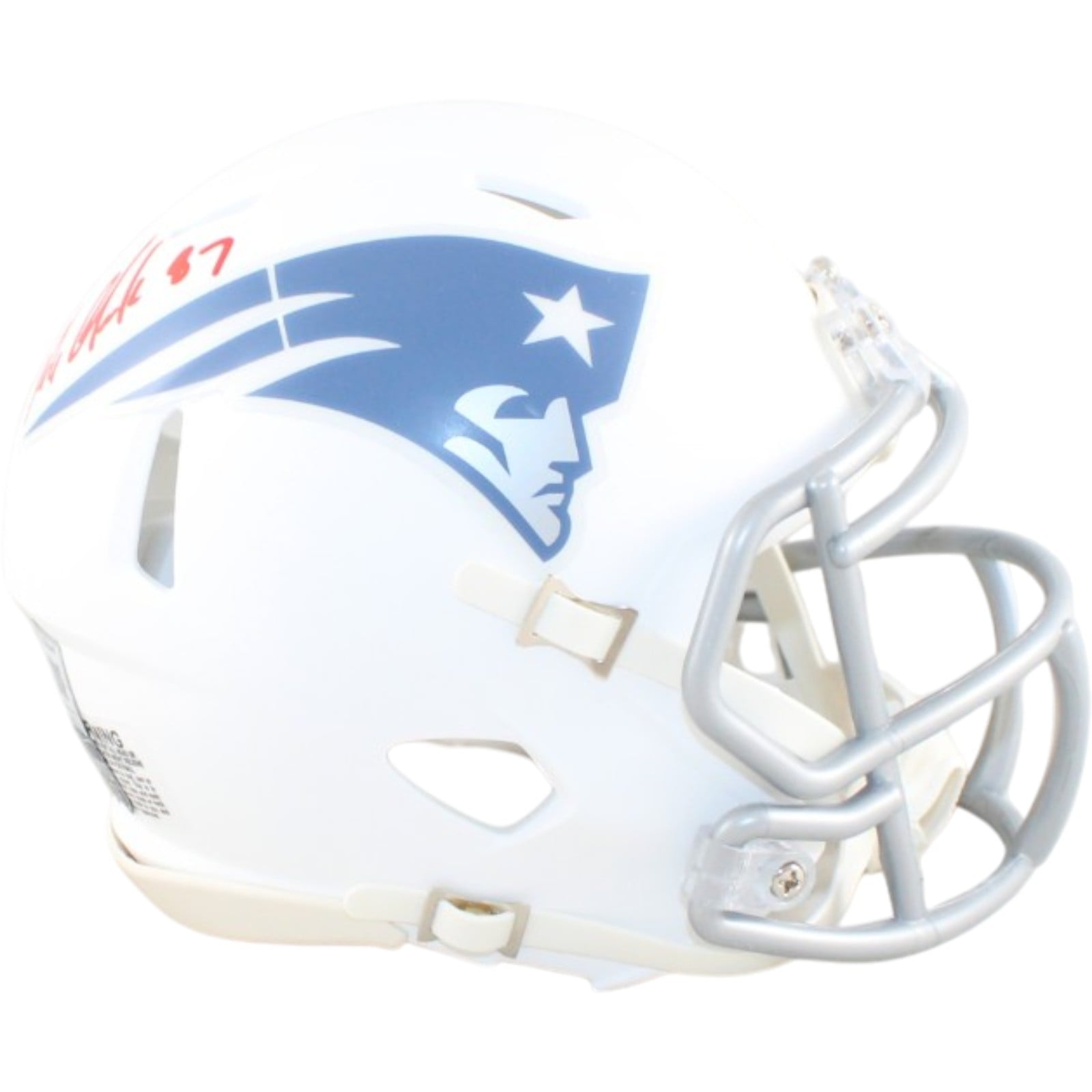Rob Gronkowski Signed New England Patriots Mini Helmet Rivals Beckett WIT-Powers Sports Memorabilia