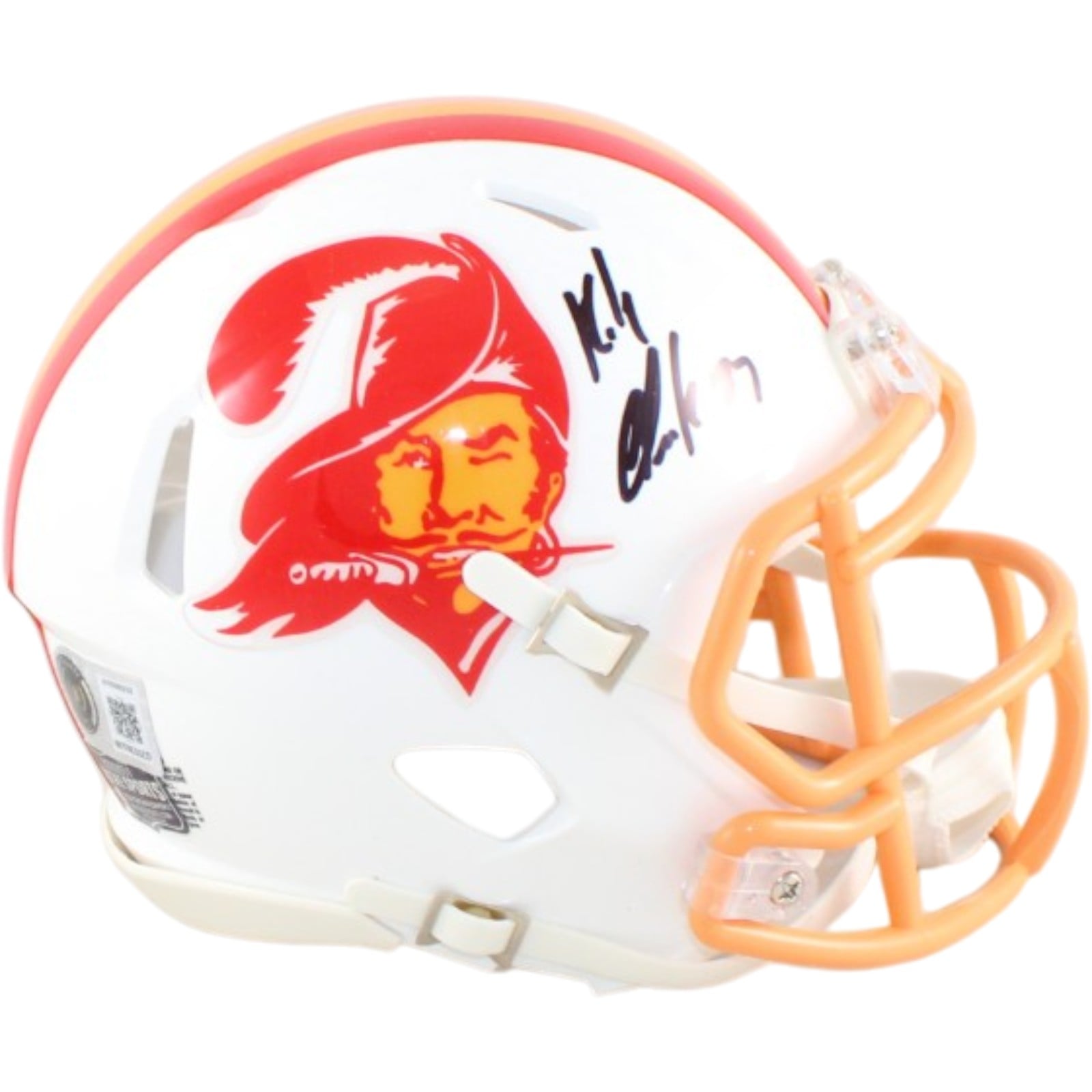 Rob Gronkowski Signed Tampa Bay Buccaneers Mini Helmet TB Beckett WIT-Powers Sports Memorabilia