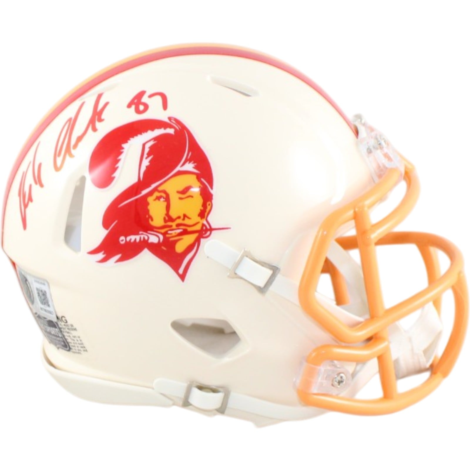 Rob Gronkowski Signed New England Patriots Helmet Mini Retro Beckett W-Powers Sports Memorabilia