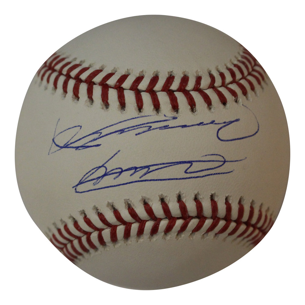 Vlad Guerrero Jr & Vladimir Guerrero Sr Signed OML Baseball JSA-Powers Sports Memorabilia