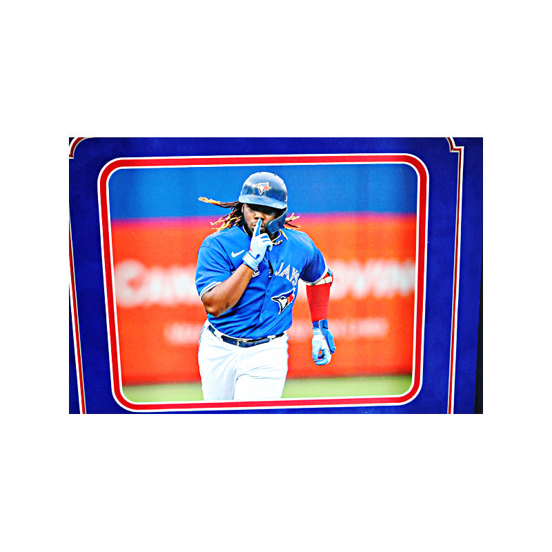 Vladimir Guerrero Jr. Toronto Blue Jays Signed OMLB Baseball Framed Shadowbox-Powers Sports Memorabilia