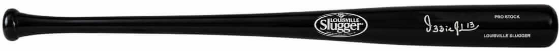 Ozzie Guillen Autographed Louisville Slugger Black Pro Stock Baseball Bat-Powers Sports Memorabilia