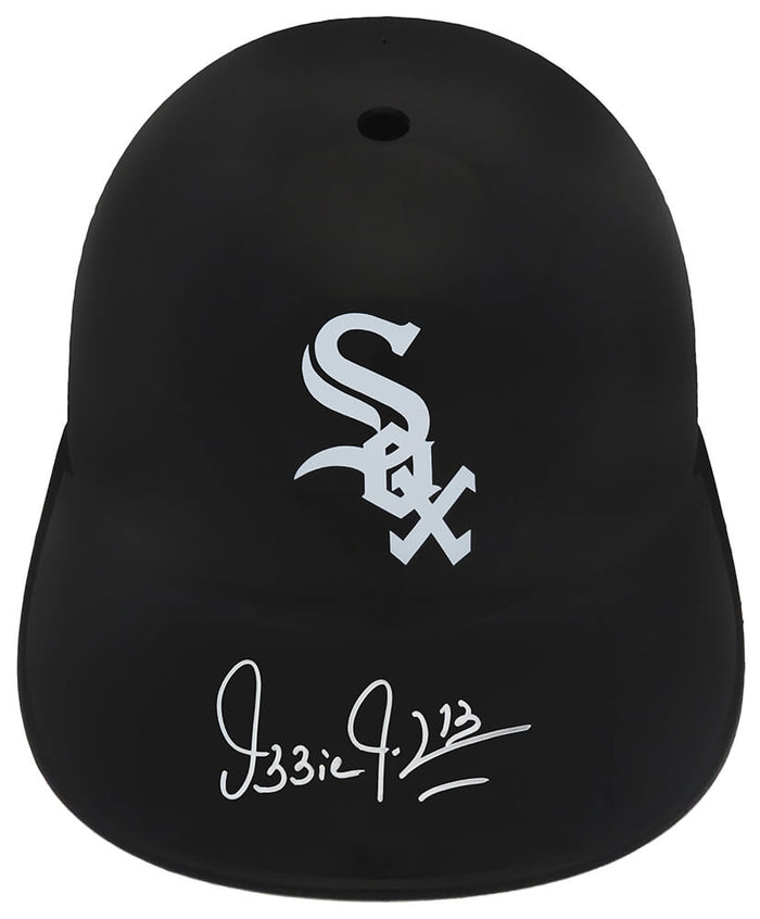 Ozzie Guillen Autographed White Sox Replica Batting Helmet-Powers Sports Memorabilia