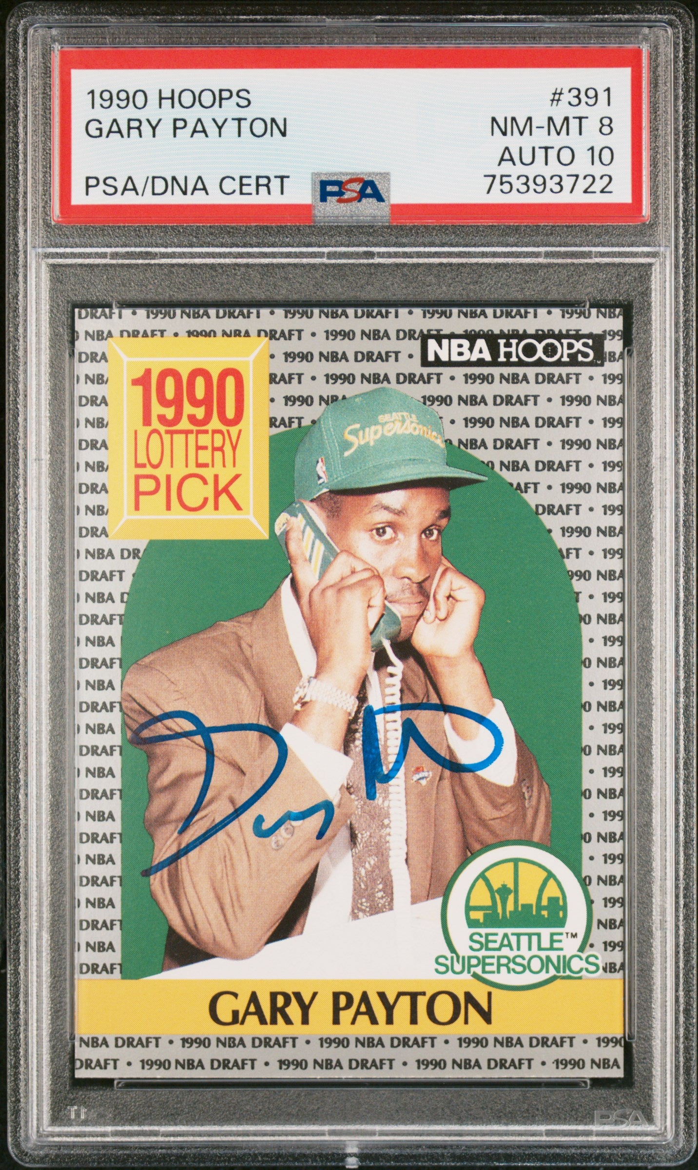 Gary PaytonAutographed Sports Memorabilia Basketball Collectibles