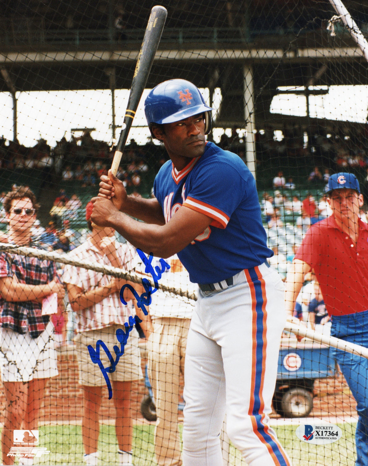 George Foster Signed New York Mets 8x10 Photo Beckett Authenticated #2-Powers Sports Memorabilia