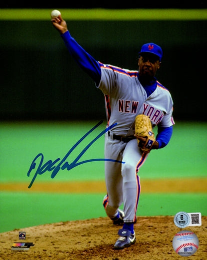 Autographed Dwight Gooden New York Mets 8x10 Photo - Beckett-Powers Sports Memorabilia