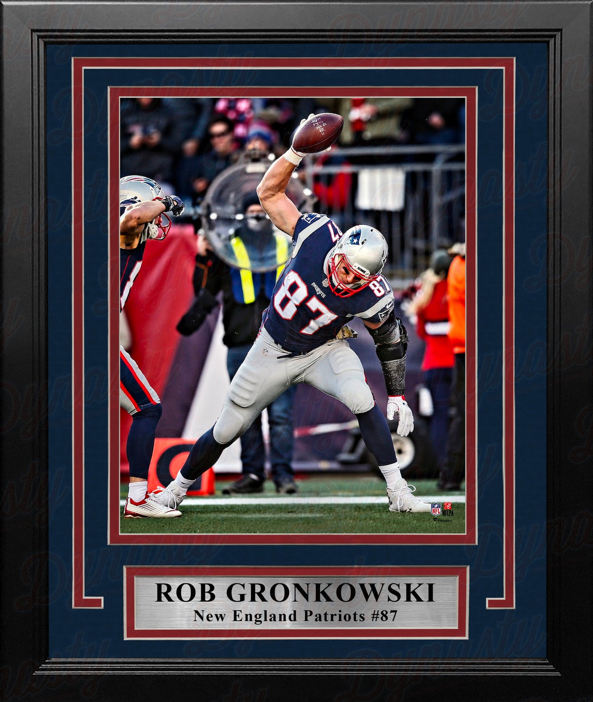Rob Gronkowski Touchdown Spike New England Patriots 8" x 10" Framed Football Display Photo-Powers Sports Memorabilia