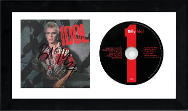 Billy Idol Autographed 2023 CD 40th Anniversary 2CD Set, Art Insert Auto/Booklet 6.5x12 Custom Framing- COA - CTBL_F36903-Powers Sports Memorabilia