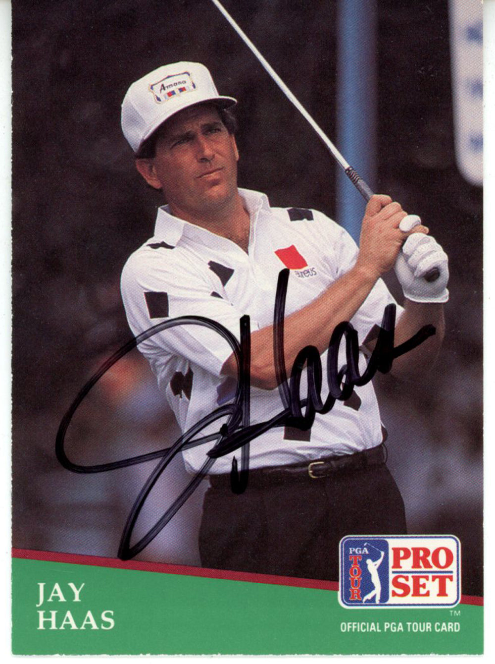 Jay Haas Pga Signed Card - 1991 Pro Set #70 Beckett Beckett-Powers Sports Memorabilia
