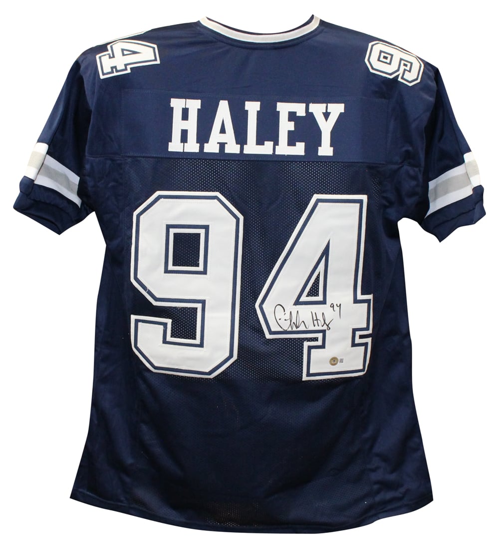 Charles Haley Signed Dallas Cowboys Pro Style Blue XL Jersey – Beckett Authenticated-Powers Sports Memorabilia