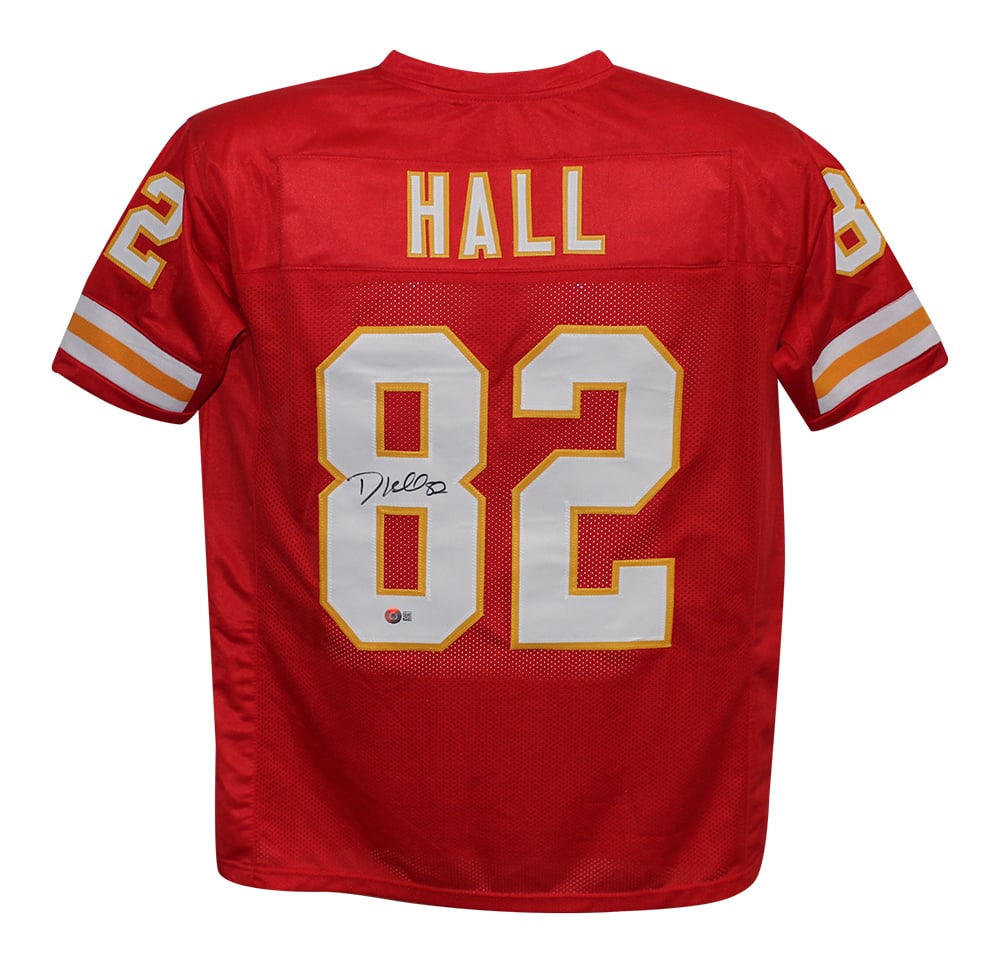Dante Hall Signed Pro Style Red XL Jersey – Beckett Authenticated-Powers Sports Memorabilia