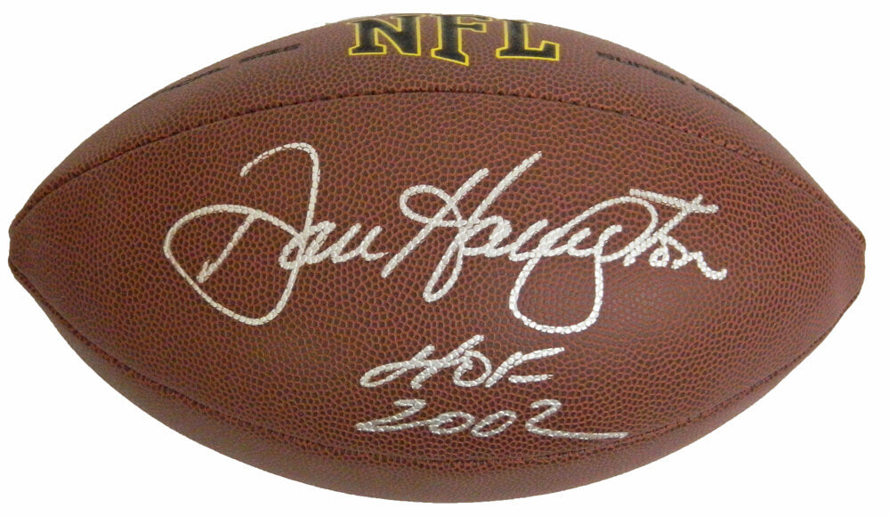 Dan Hampton Autographed Wilson NFL Full Size Super Grip Football with HOF 2002-Powers Sports Memorabilia
