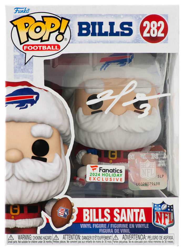 Damar Hamlin Buffalo Bills Autographed SANTA Funko Pop #282-Powers Sports Memorabilia