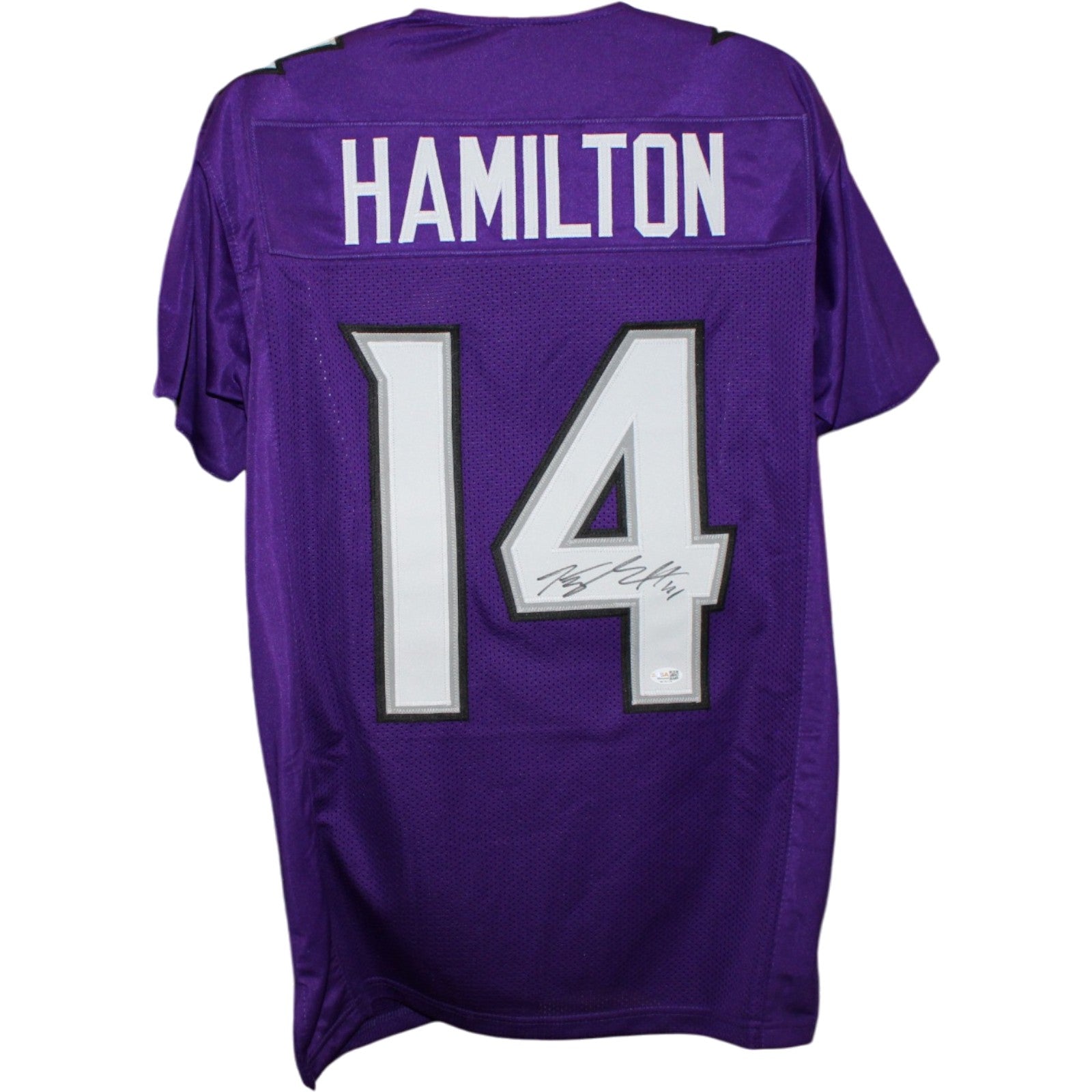 Kyle Hamilton Baltimore Ravens Purple Signed Jersey-Powers Sports Memorabilia