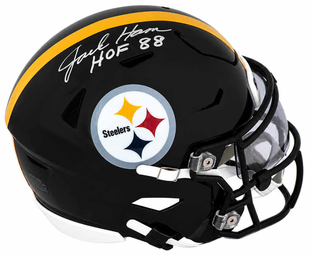 Jack Ham Autographed Pittsburgh Steelers Riddell Mid-Size (MIDI) SpeedFlex Helmet with HOF'88-Powers Sports Memorabilia