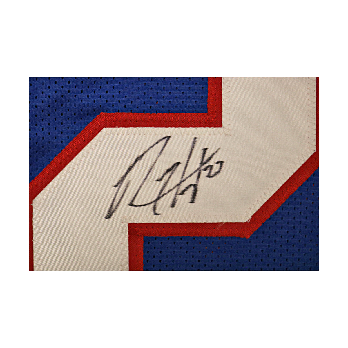 Rodney Hampton New York Giants Signed Inscribed " SB XXV Champs" Pro Style Blue Jersey (JSA Holo)-Powers Sports Memorabilia