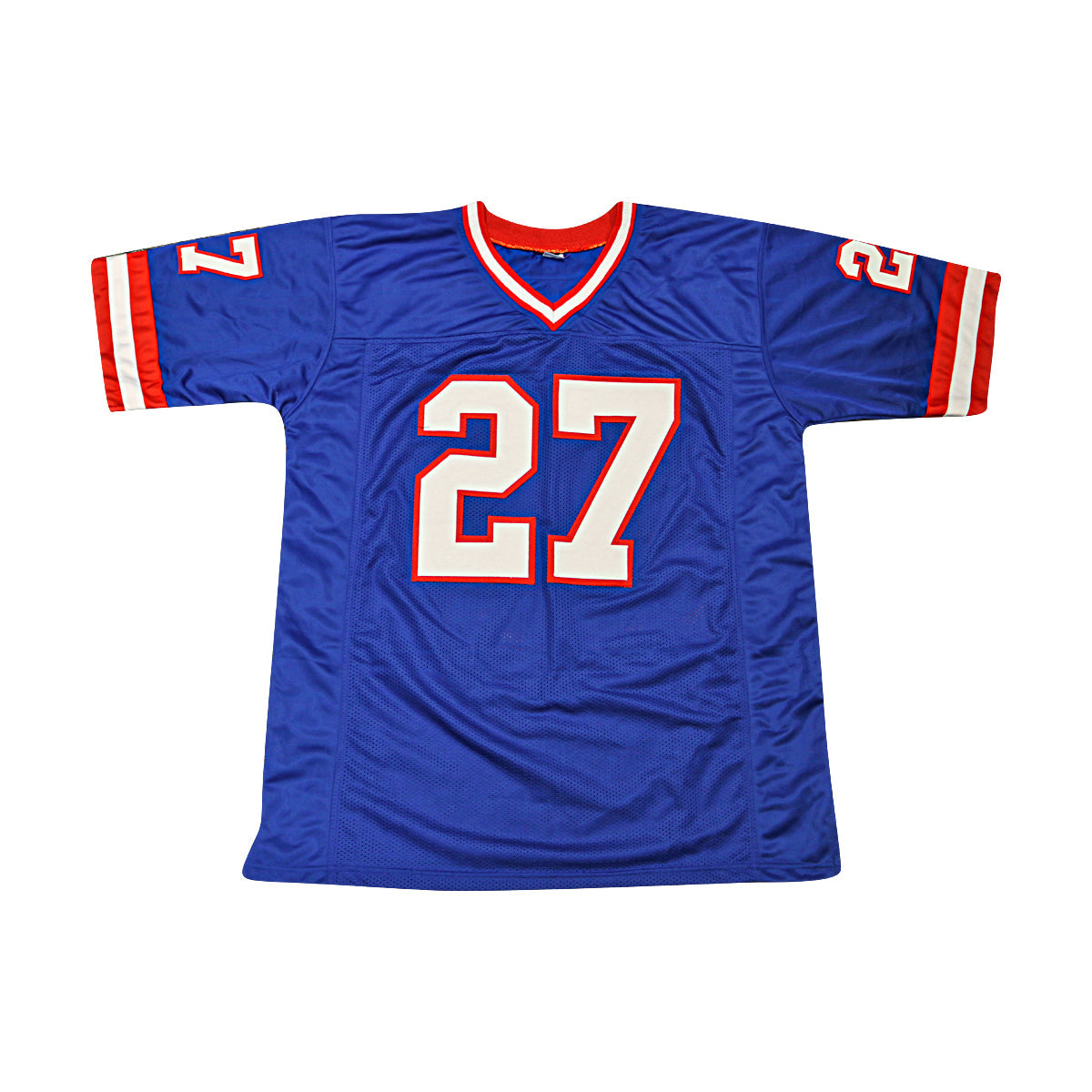 Rodney Hampton New York Giants Signed Inscribed " SB XXV Champs" Pro Style Blue Jersey (JSA Holo)-Powers Sports Memorabilia