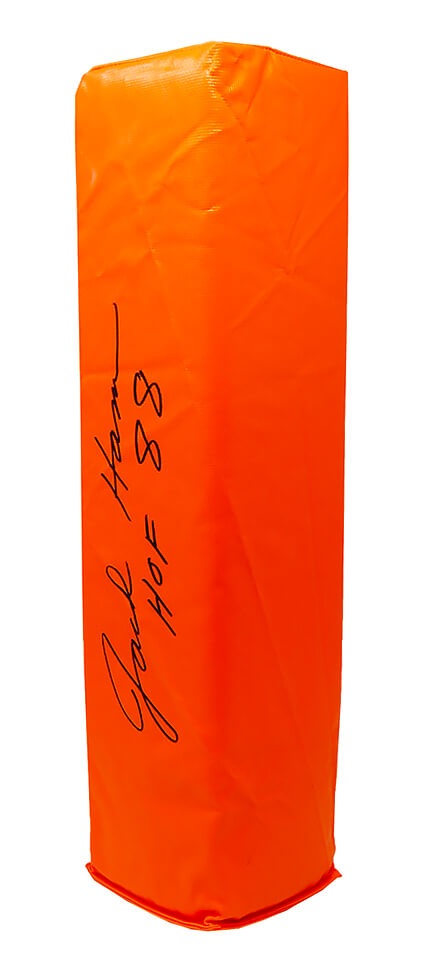 Jack Ham Autographed Orange Endzone Pylon w/ HOF 88