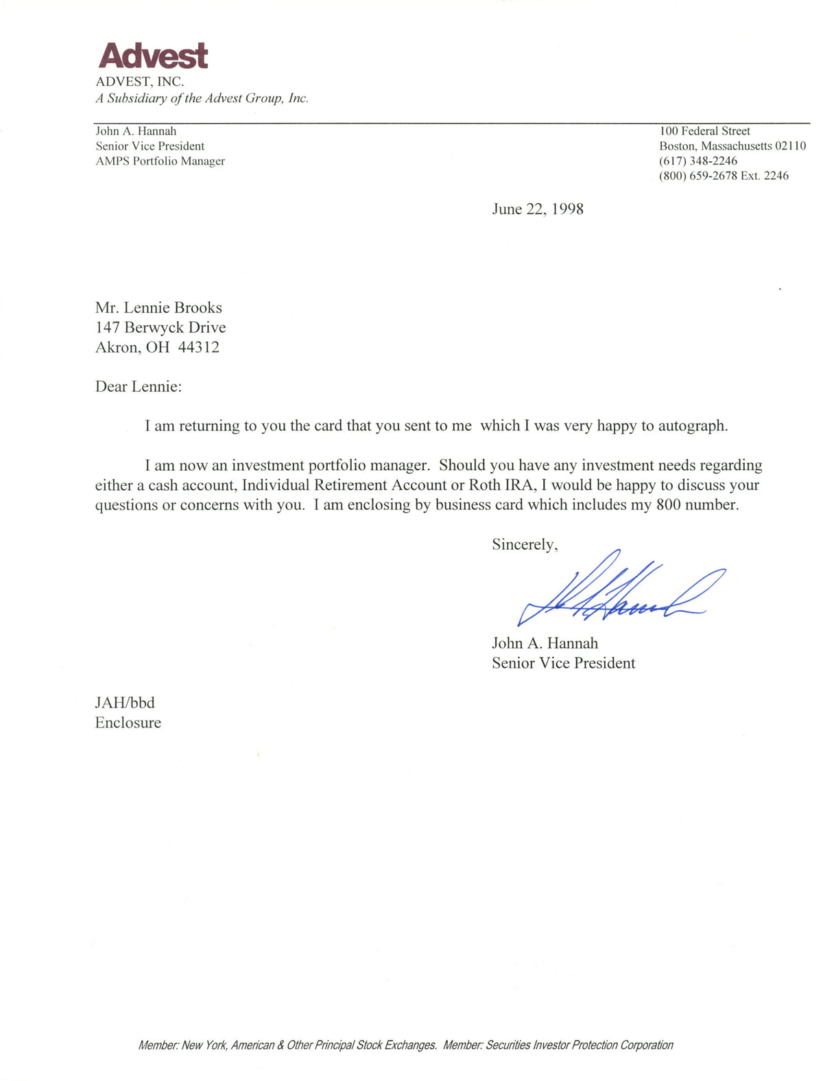 John Hannah New England Patriots Signed Mini Helmet - Avest Inc Personalized Letter-Powers Sports Memorabilia
