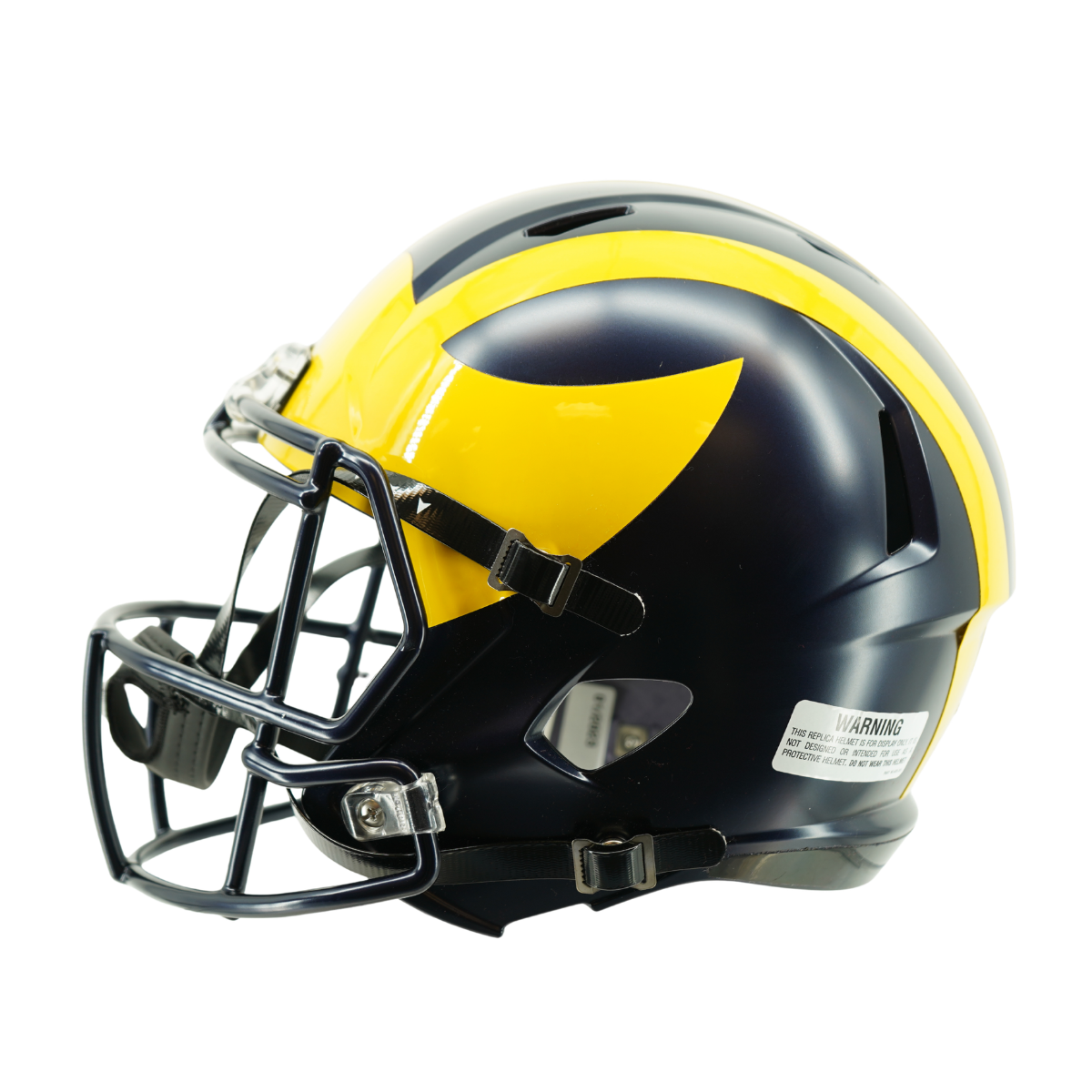 Jim Harbaugh Michigan Wolverines Signed FS Replica Helmet (JSA Holo)-Powers Sports Memorabilia