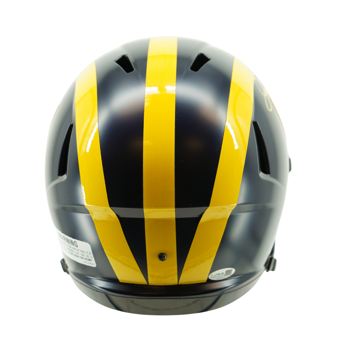 Jim Harbaugh Michigan Wolverines Signed FS Replica Helmet (JSA Holo)-Powers Sports Memorabilia