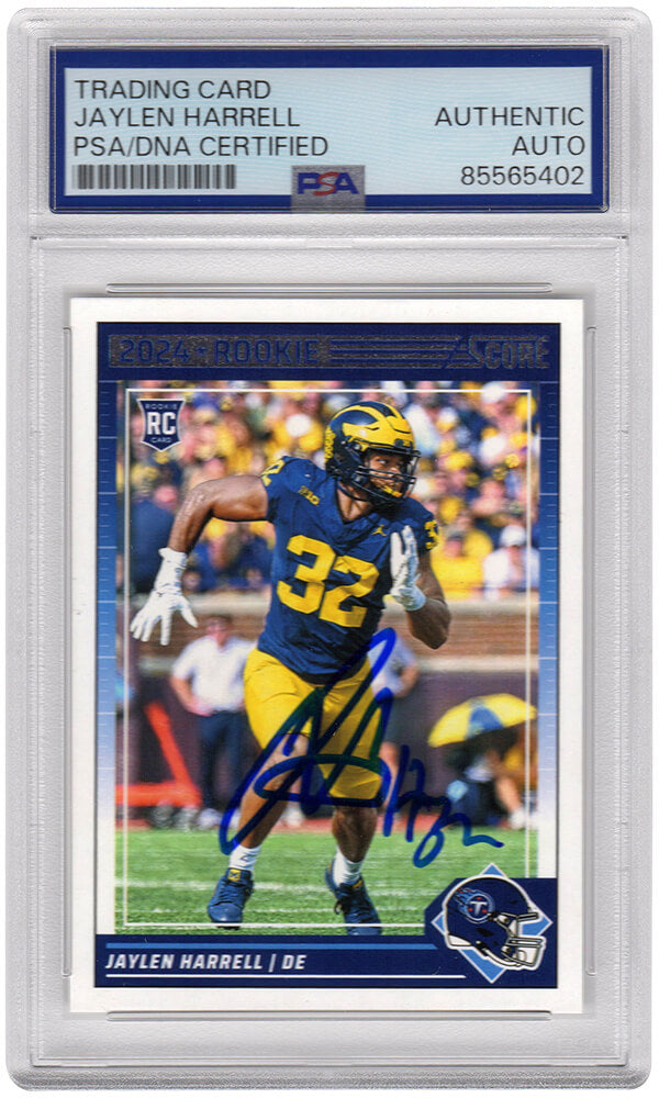 Jaylen Harrell Michigan Wolverines Autographed Tennessee Titans 2004 Score-Powers Sports Memorabilia