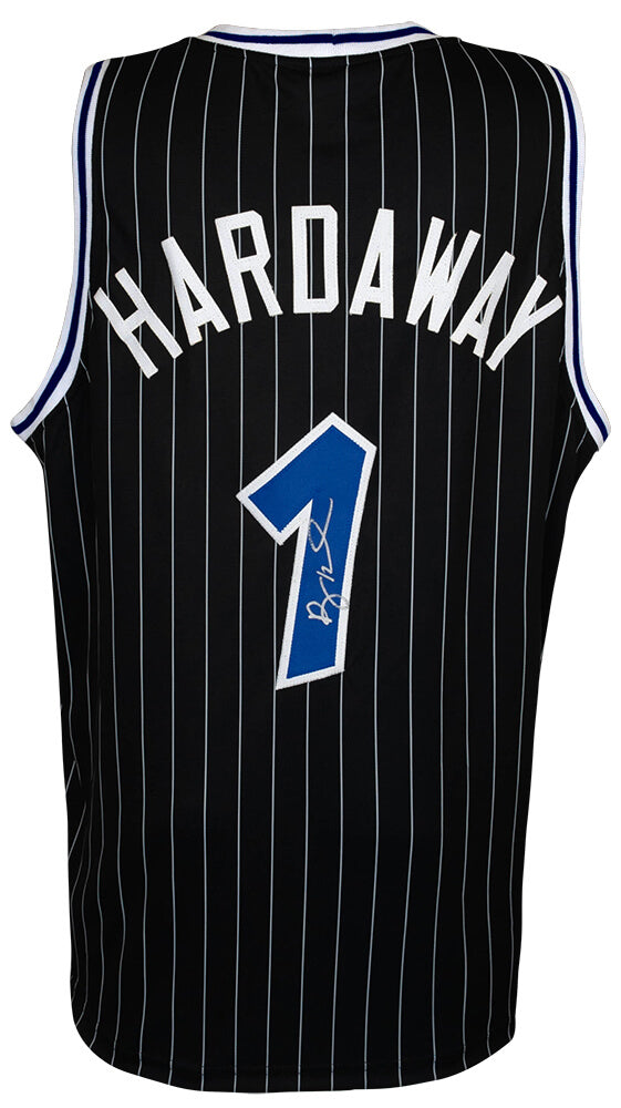 Penny Hardaway Autographed Black Custom Basketball Jersey-Powers Sports Memorabilia