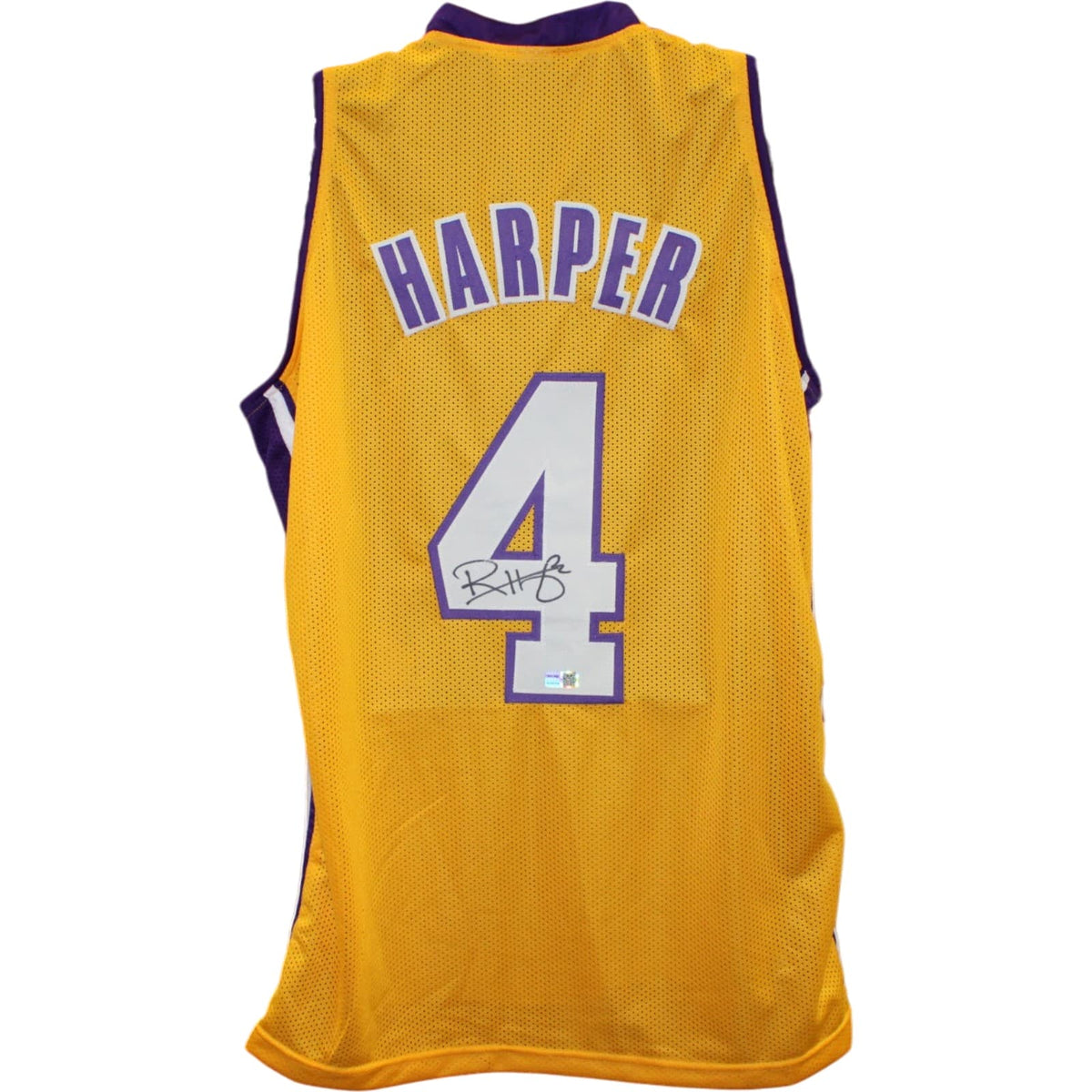 Ron Harper Los Angeles Lakers Signed Jersey - Pro Style Yellow Size XL Tristar Productions-Powers Sports Memorabilia