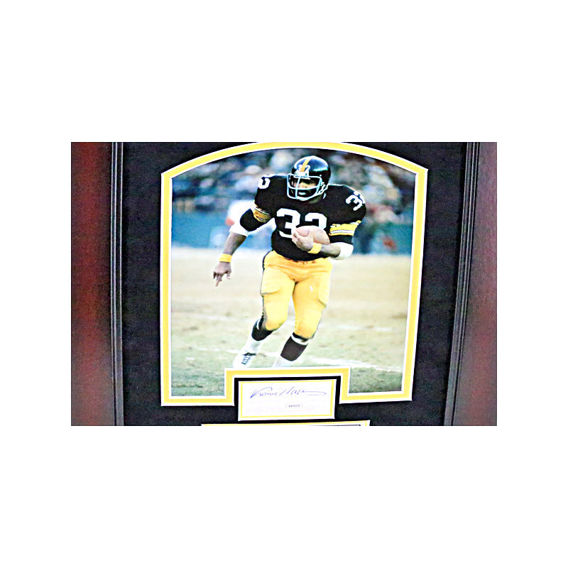 Franco Harris Pittsburgh Steelers Signed Framed Chit Collage (JSA COA)