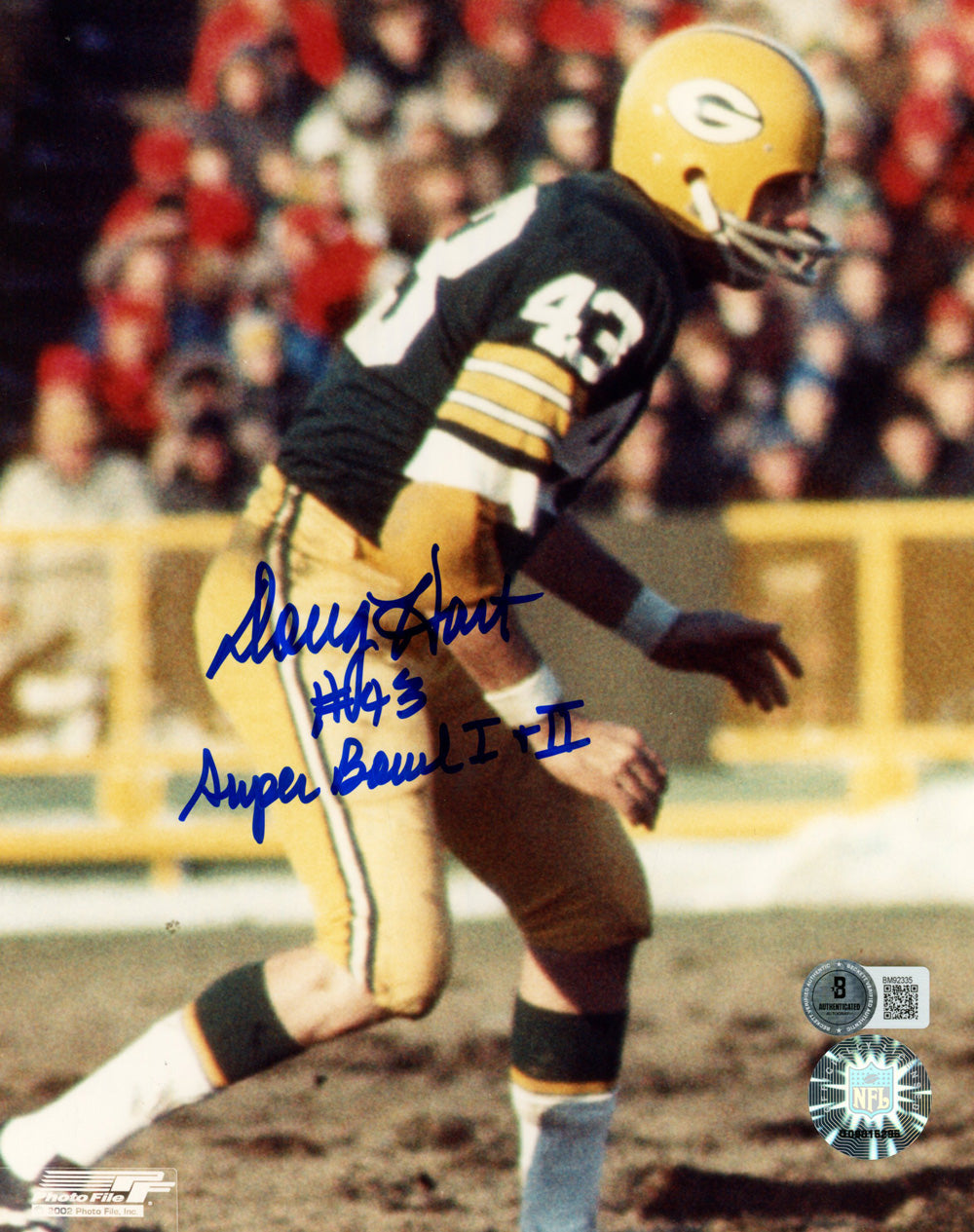 Doug Hart Green Bay Packers Signed 8x10 Photo - SB I II Beckett Beckett-Powers Sports Memorabilia