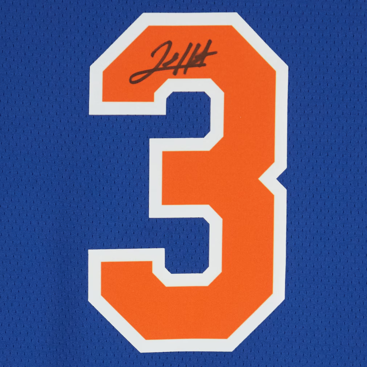 Josh Hart New York Knicks Signed Nike Blue Swingman Jersey-Powers Sports Memorabilia