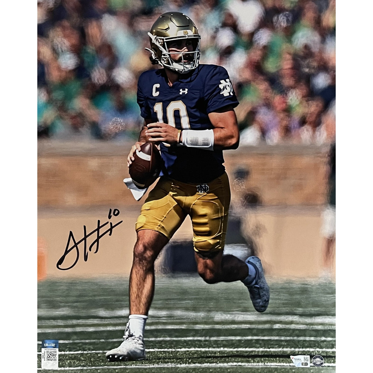Sam Hartman Notre Dame Fighting Irish Signed 16x20 Photo - FAN-Powers Sports Memorabilia