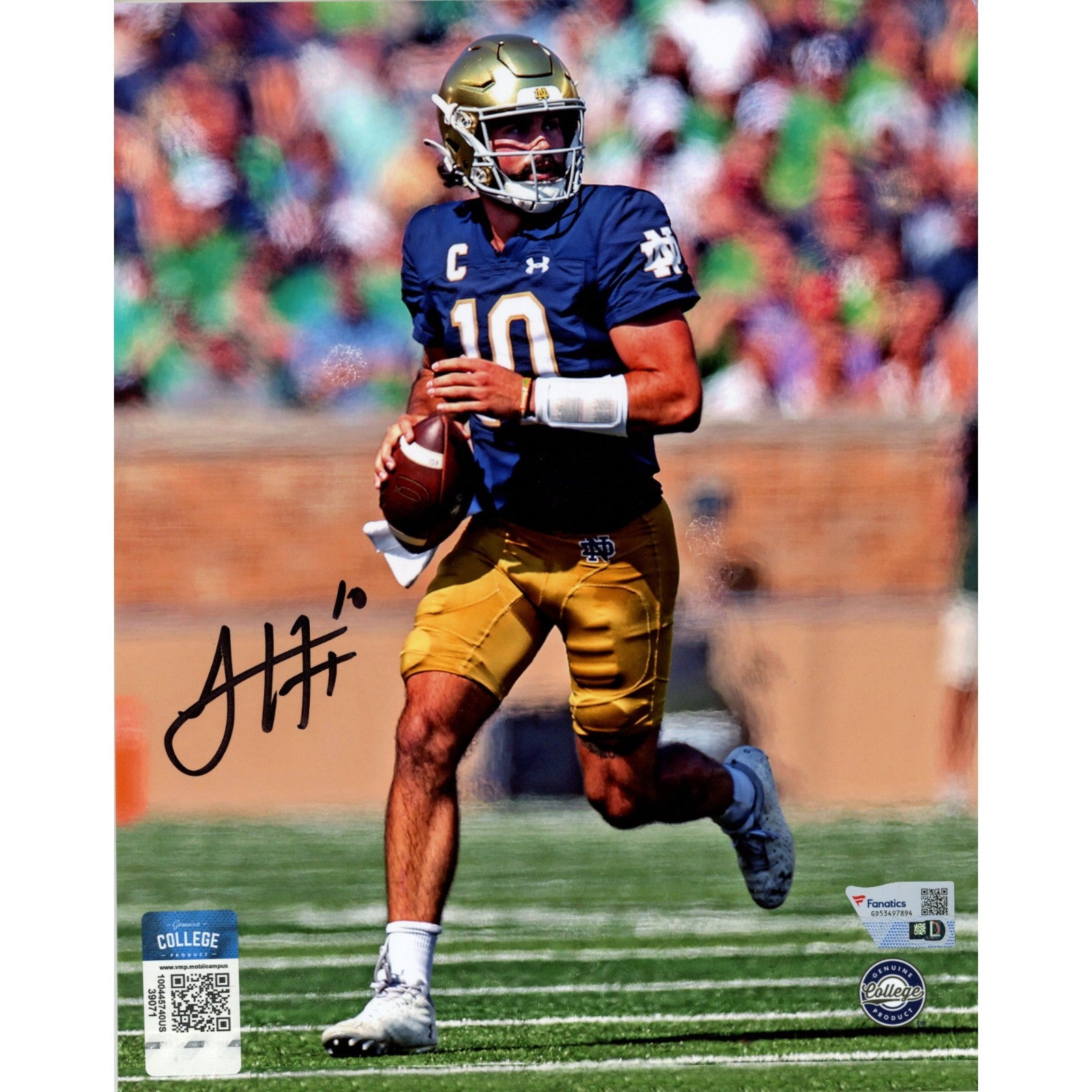 Sam Hartman Notre Dame Fighting Irish Signed 8x10 Photo - FAN-Powers Sports Memorabilia