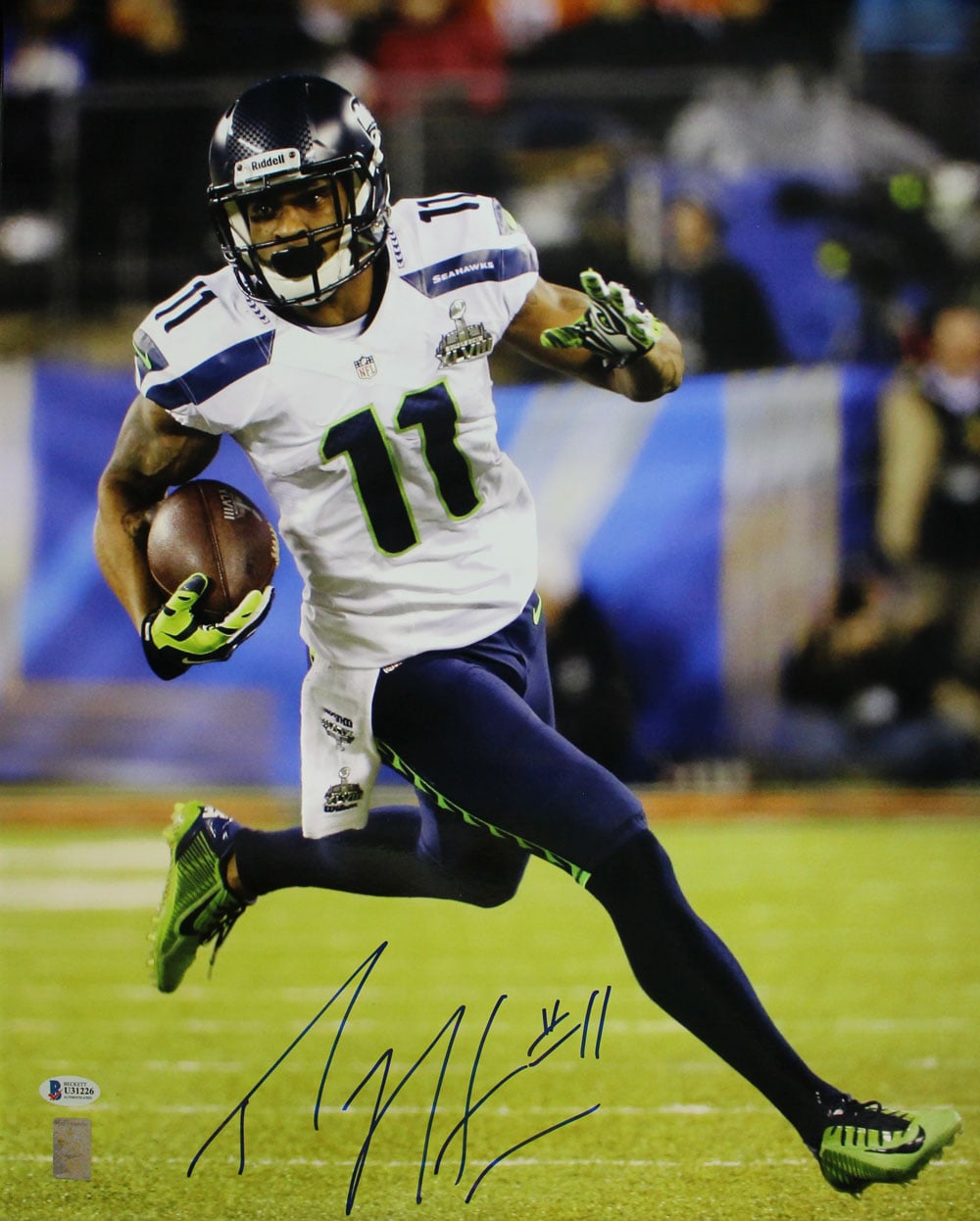 Percy Harvin Seattle Seahawks Signed 16x20 Photo BAS-Powers Sports Memorabilia