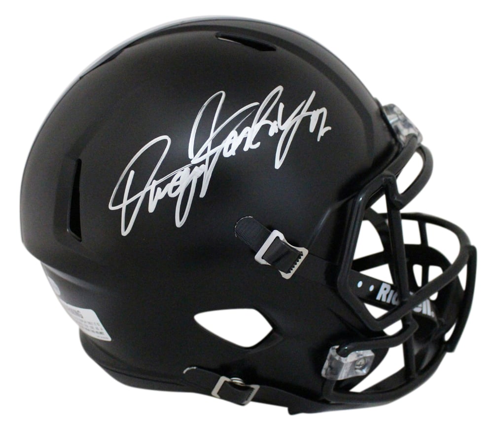 Dwayne Haskins Ohio State Buckeyes Black Speed Replica Signed Helmet BAS-Powers Sports Memorabilia