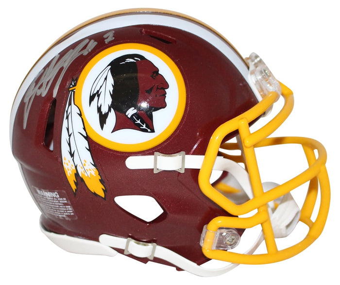 Dwayne Haskins Signed Washington Redskins Speed Mini Helmet – Beckett Authenticated-Powers Sports Memorabilia