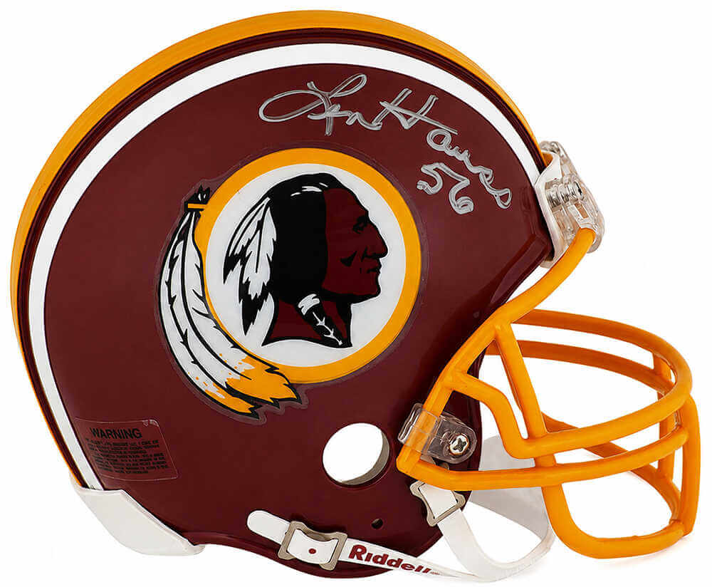 Len Hauss Autographed Washington Throwback Riddell (VSR4) Mini Helmet-Powers Sports Memorabilia