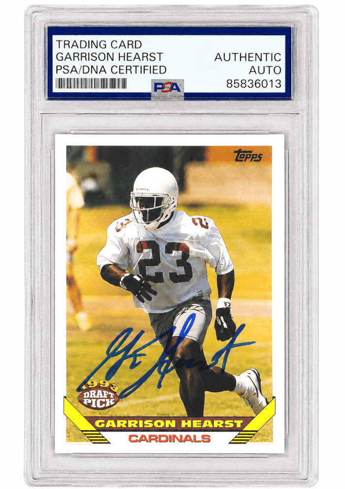 Garrison Hearst Autographed Arizona Cardinals 1993 Topps Rookie Football Card #101 - (PSA Encapsulated)-Powers Sports Memorabilia