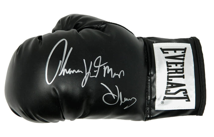 Thomas Hearns Autographed Everlast Black Boxing Glove with Hitman-Powers Sports Memorabilia